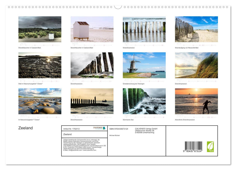 Zeeland (CALVENDO Premium Wandkalender 2025)