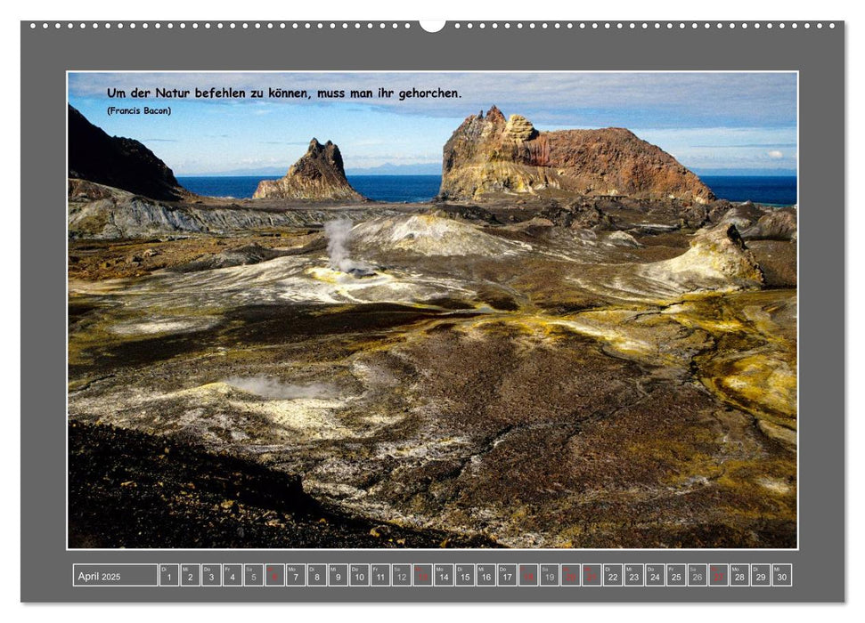 Naturwunder Neuseeland - in Bild und Text (CALVENDO Premium Wandkalender 2025)