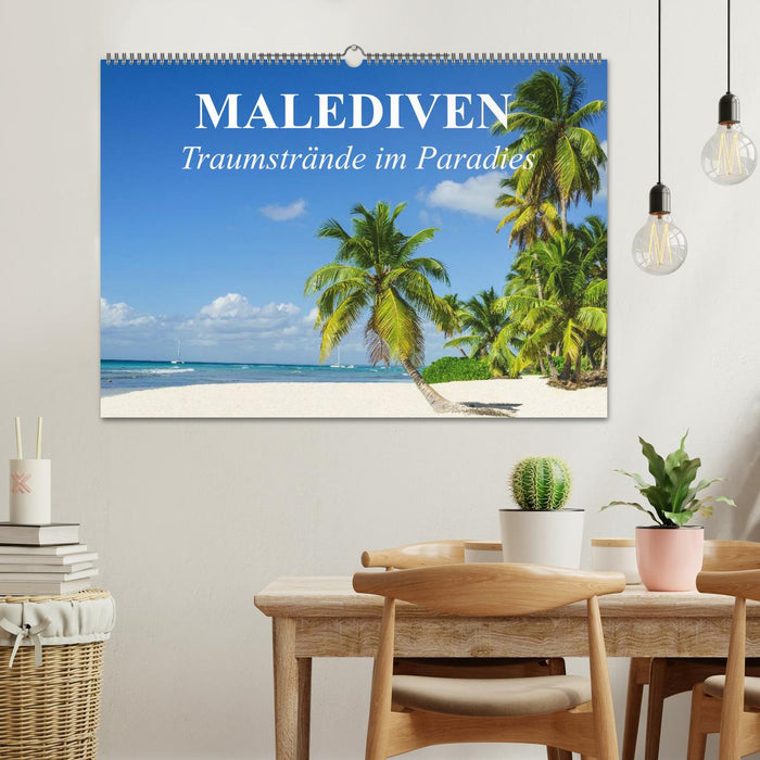 Malediven - Traumstrände im Paradies (CALVENDO Wandkalender 2025)