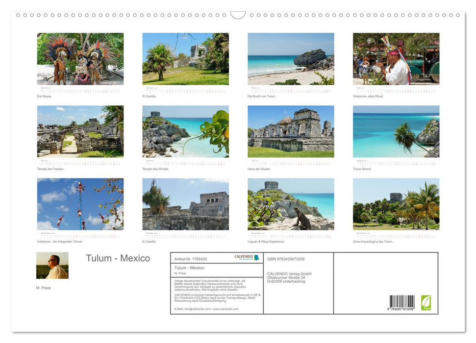 Tulum - Mexico (CALVENDO Wandkalender 2025)