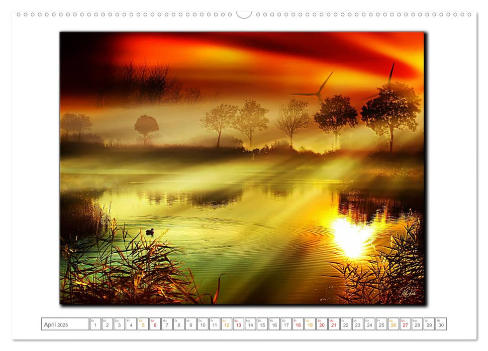 Zwischenzeiten - Zeiten zwischen Tag und Nacht (CALVENDO Premium Wandkalender 2025)