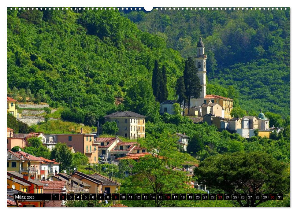 Ligurien - Berge und Meer (CALVENDO Premium Wandkalender 2025)