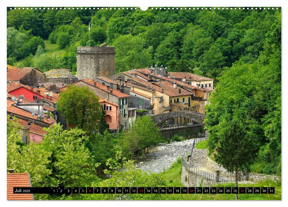 Ligurien - Berge und Meer (CALVENDO Premium Wandkalender 2025)