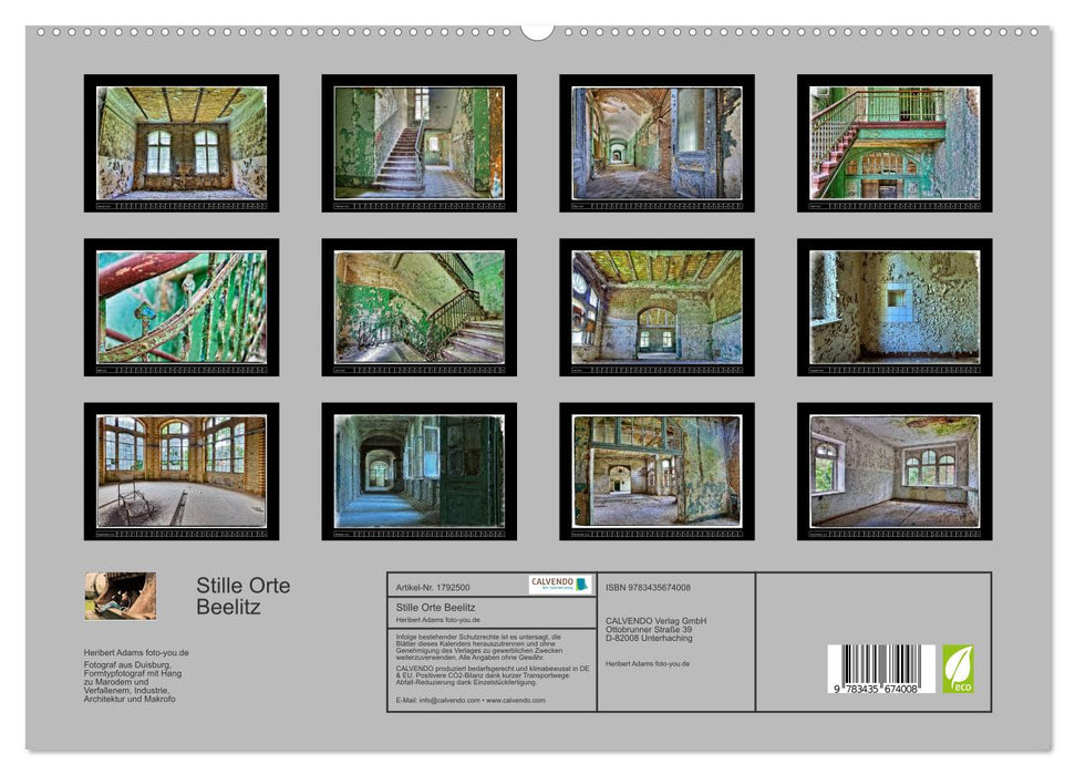 Stille Orte Beelitz (CALVENDO Premium Wandkalender 2025)
