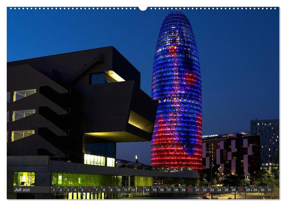 Barcelona Impressionen (CALVENDO Premium Wandkalender 2025)