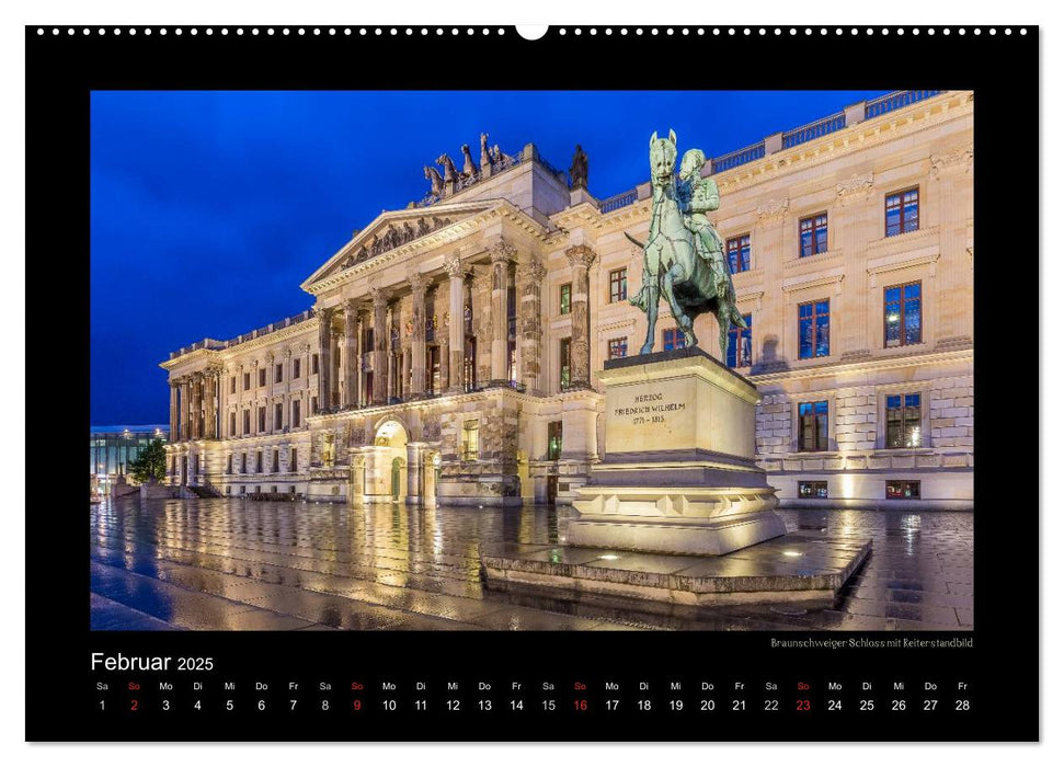 BRAUNSCHWEIG - Abendliche Impressionen (CALVENDO Premium Wandkalender 2025)