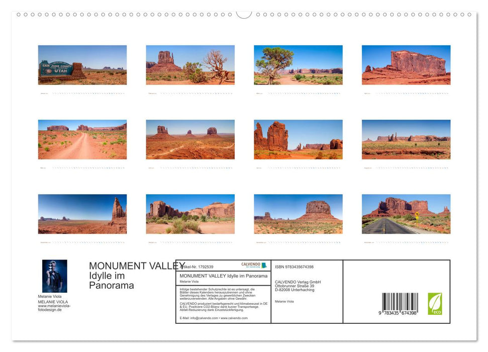 MONUMENT VALLEY Idylle im Panorama (CALVENDO Premium Wandkalender 2025)