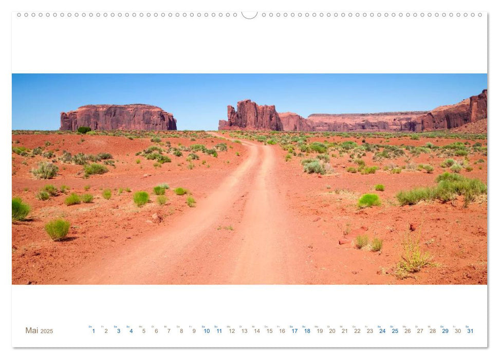 MONUMENT VALLEY Idylle im Panorama (CALVENDO Premium Wandkalender 2025)