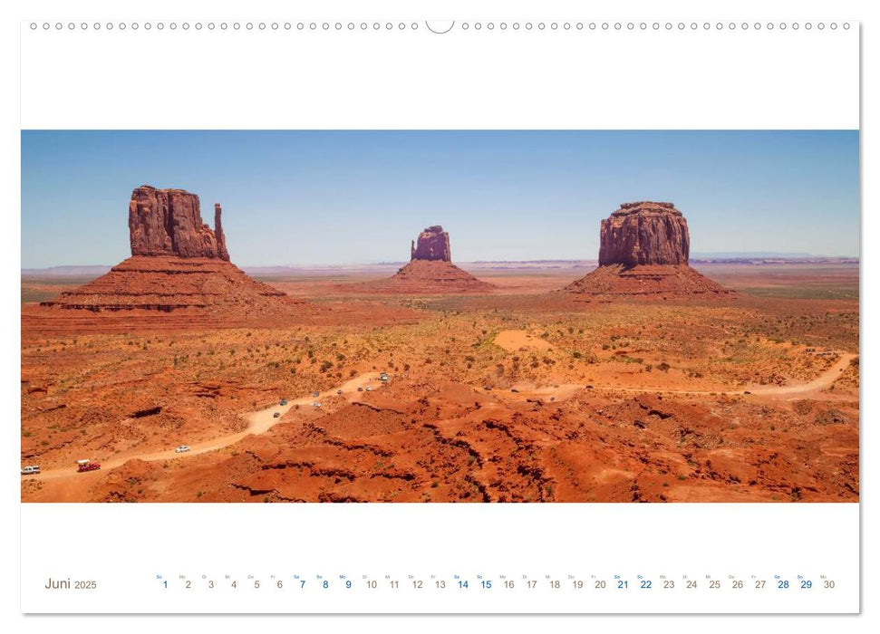 MONUMENT VALLEY Idylle im Panorama (CALVENDO Premium Wandkalender 2025)