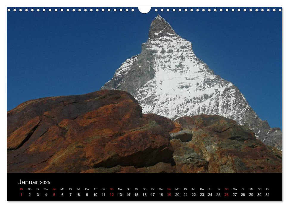 Zauber der Berge Zermatt und das Matterhorn (CALVENDO Wandkalender 2025)