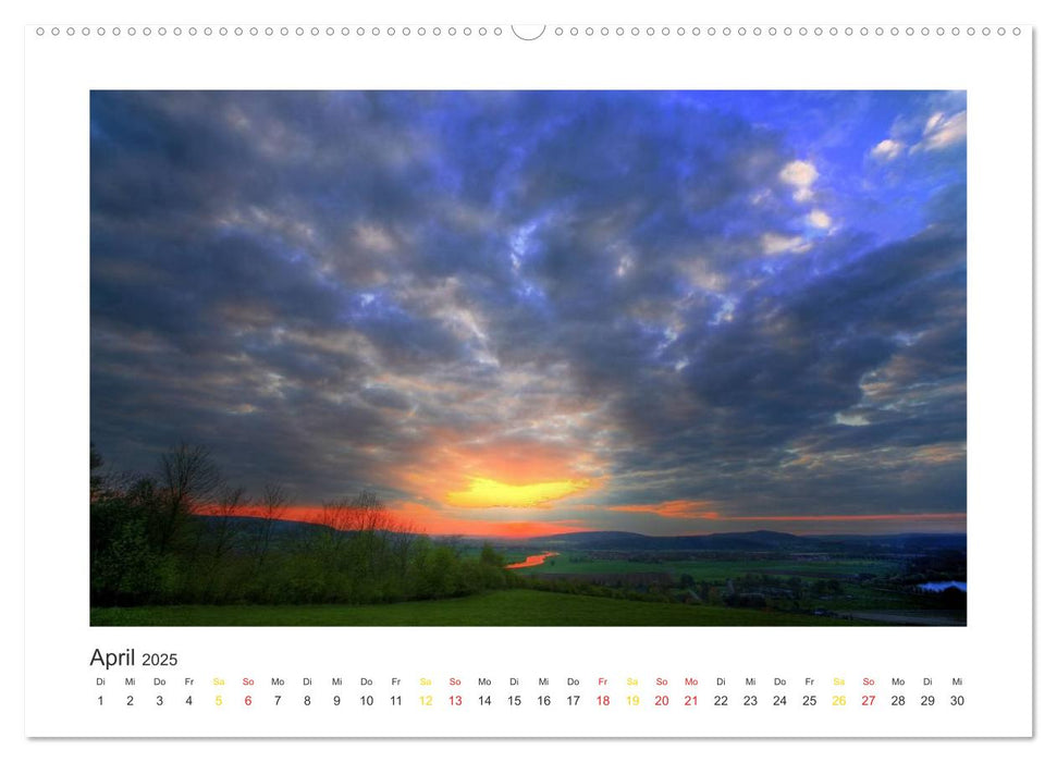 Weserbergland Impressionen (CALVENDO Premium Wandkalender 2025)