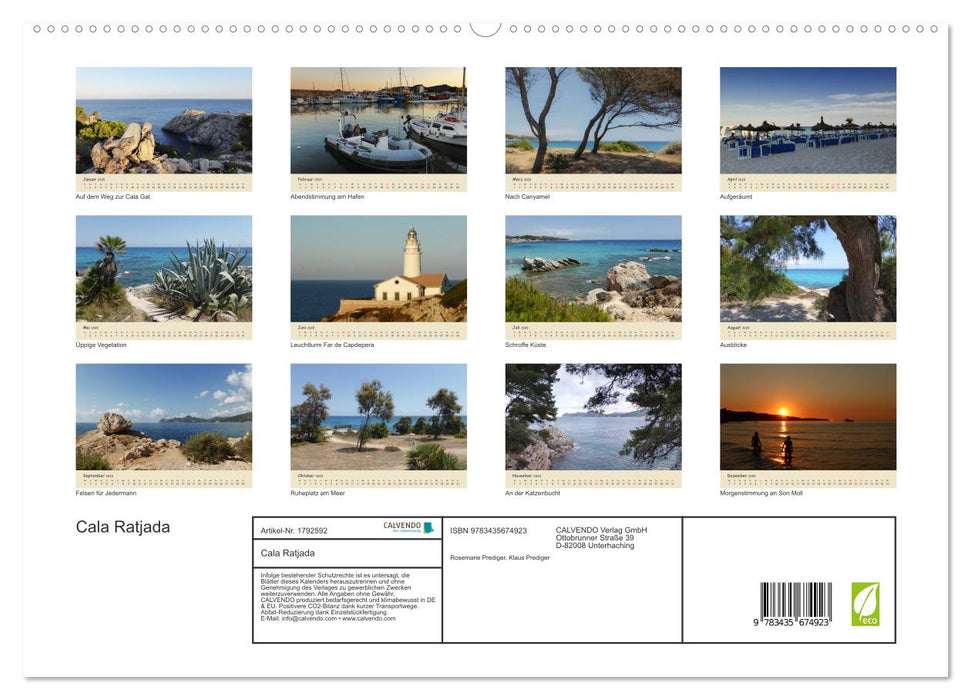 Cala Ratjada (CALVENDO Premium Wandkalender 2025)