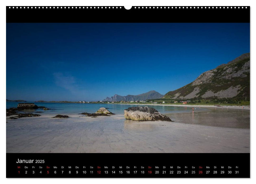 Sommer auf den Lofoten (CALVENDO Wandkalender 2025)