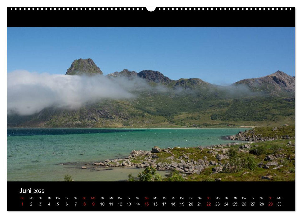 Sommer auf den Lofoten (CALVENDO Wandkalender 2025)