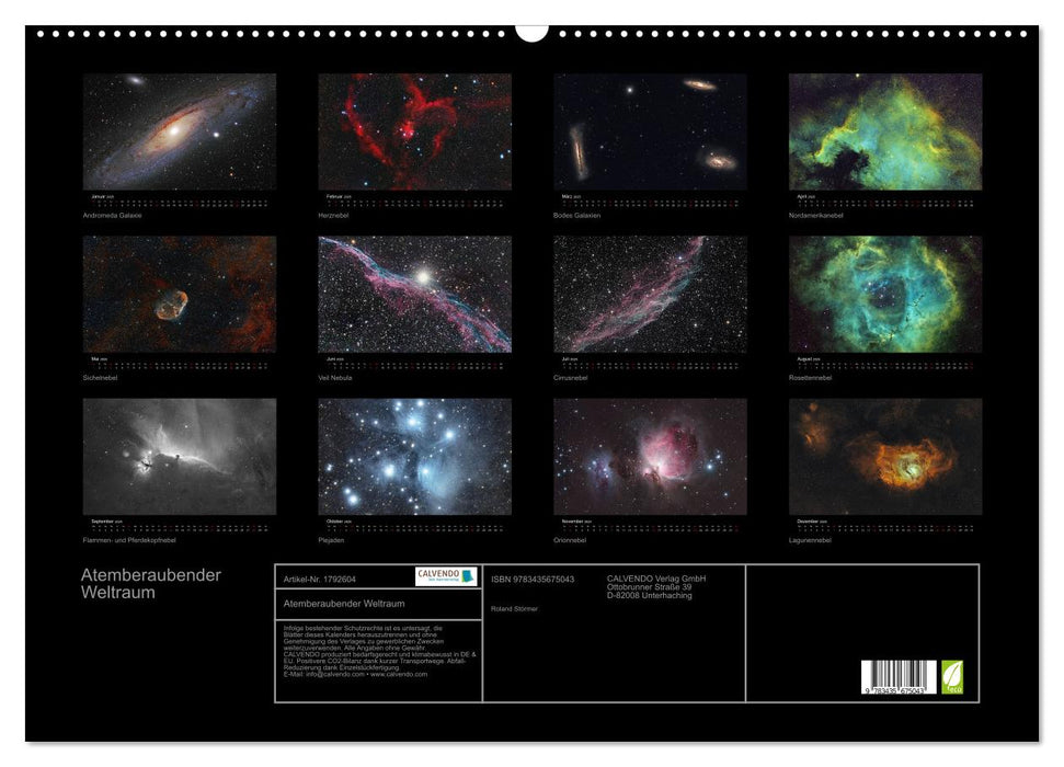 Atemberaubender Weltraum (CALVENDO Wandkalender 2025)