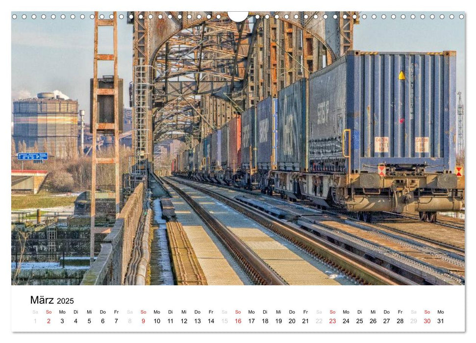 Auf eisernen Wegen - Faszination Bahn (CALVENDO Wandkalender 2025)