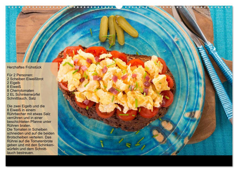 Low Carb - Leichte Rezepte für jeden Tag (CALVENDO Premium Wandkalender 2025)