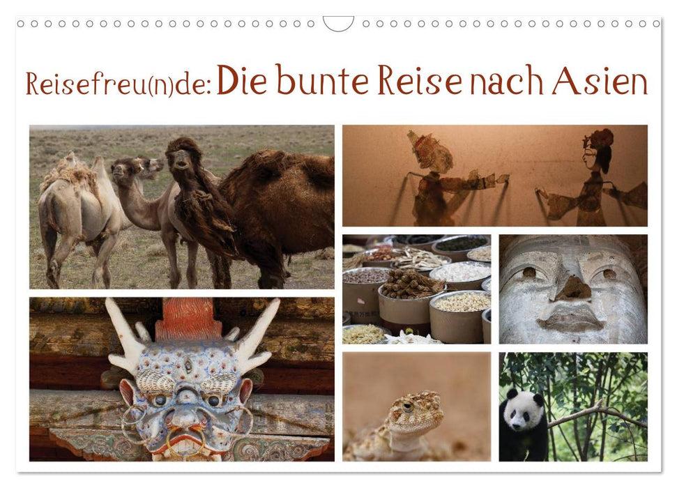 Reisefreu(n)de: Die bunte Reise nach Asien (CALVENDO Wandkalender 2025)