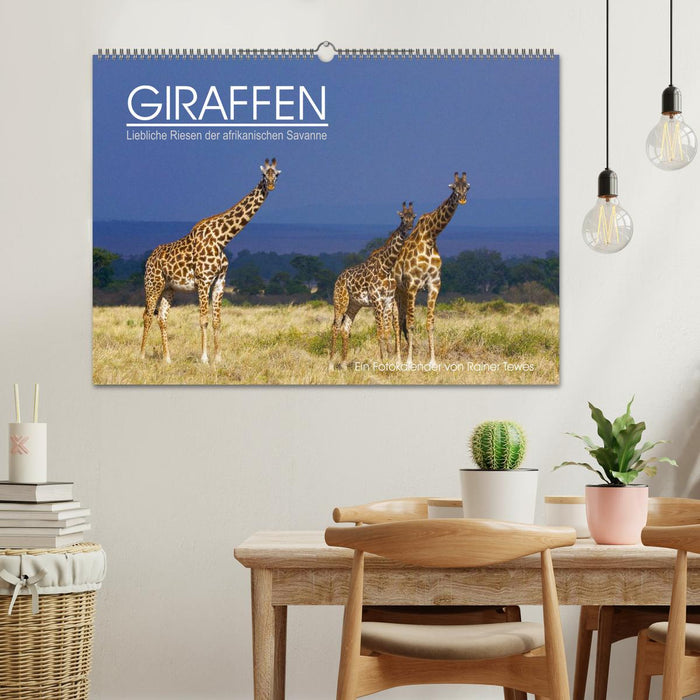 GIRAFFEN - Liebliche Riesen der afrikanischen Savanne (CALVENDO Wandkalender 2025)