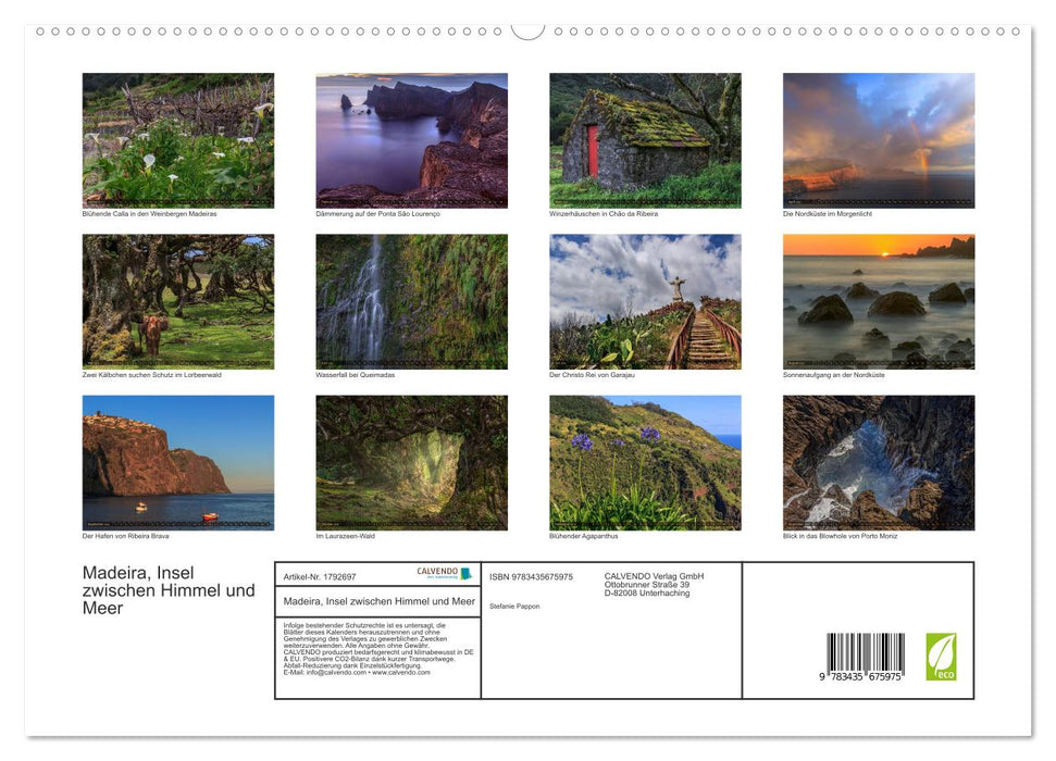 Madeira, Insel zwischen Himmel und Meer (CALVENDO Premium Wandkalender 2025)