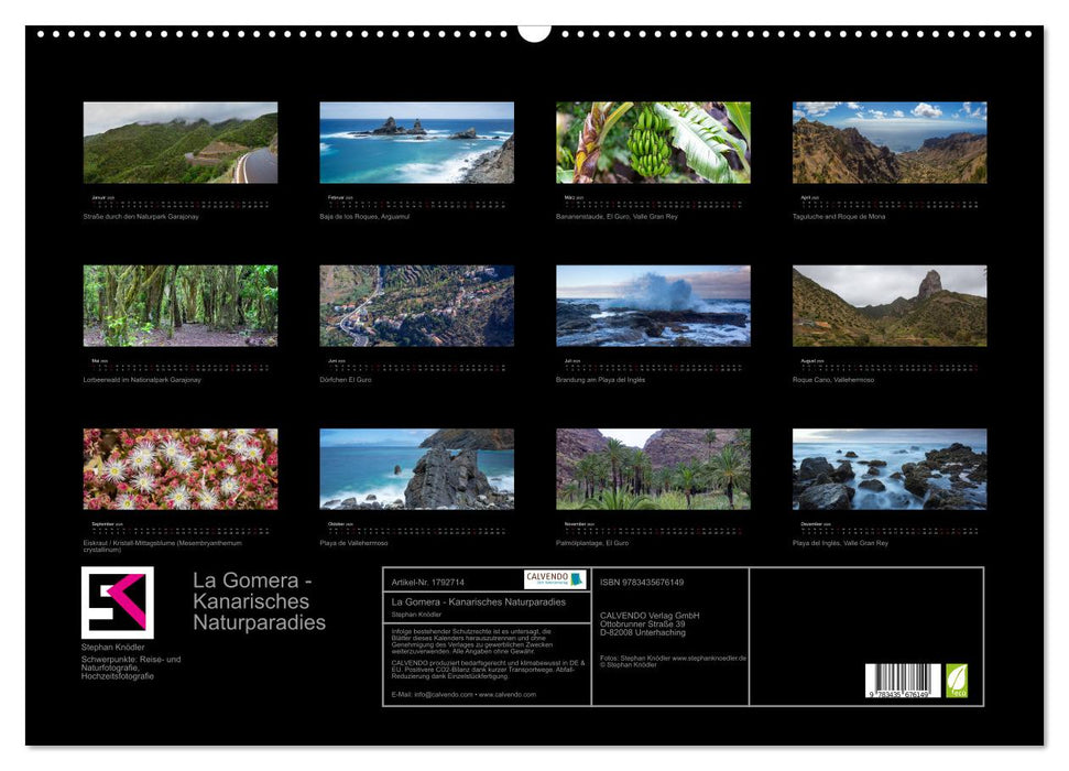 La Gomera - Kanarisches Naturparadies (CALVENDO Wandkalender 2025)