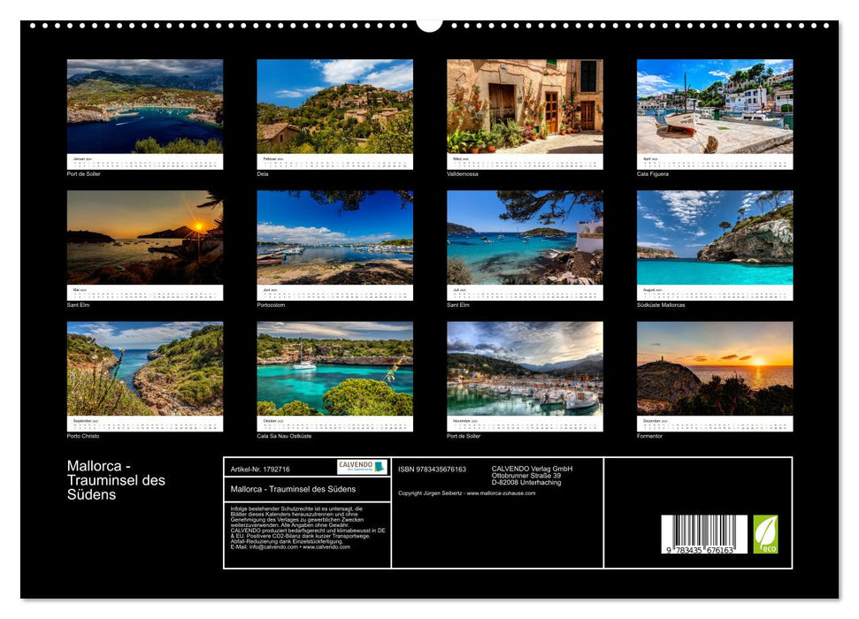 Mallorca - Trauminsel des Südens (CALVENDO Premium Wandkalender 2025)