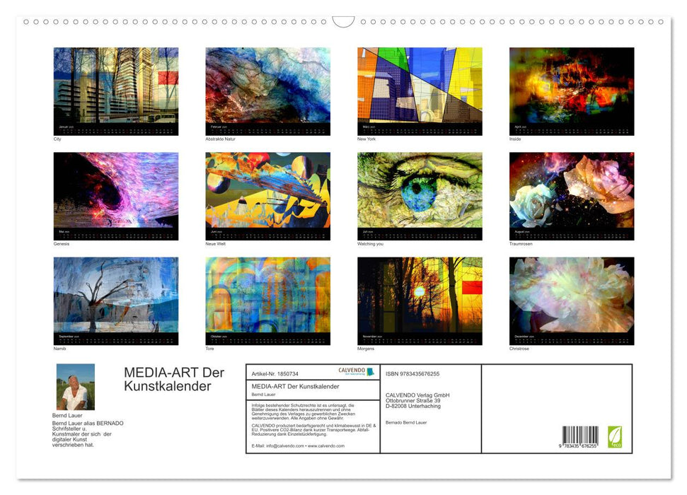 MEDIA-ART Der Kunstkalender (CALVENDO Wandkalender 2025)