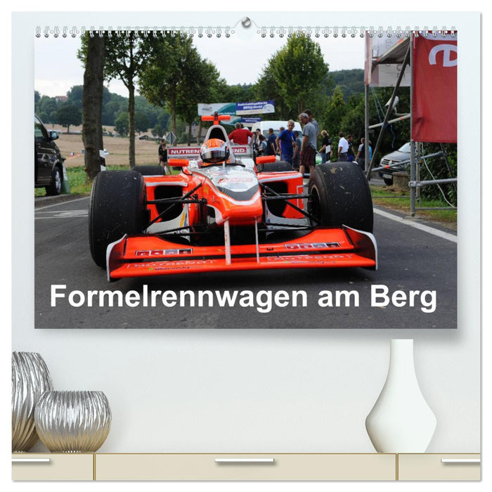 Formelrennwagen am Berg (CALVENDO Premium Wandkalender 2025)