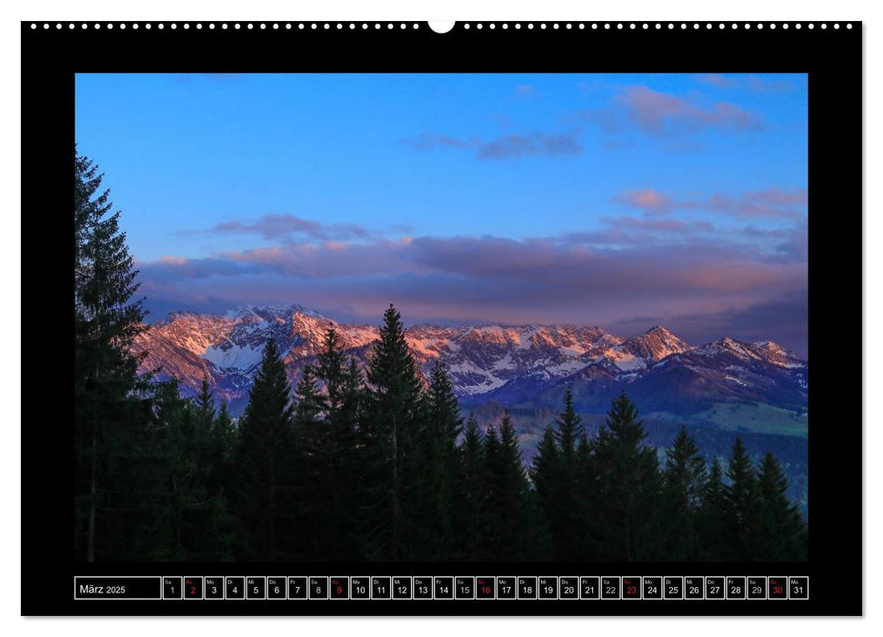 Oberallgäuer Lichtstimmungen (CALVENDO Premium Wandkalender 2025)