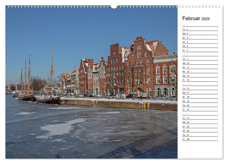 Hansestadt Lübeck / Geburtstagskalender (CALVENDO Premium Wandkalender 2025)