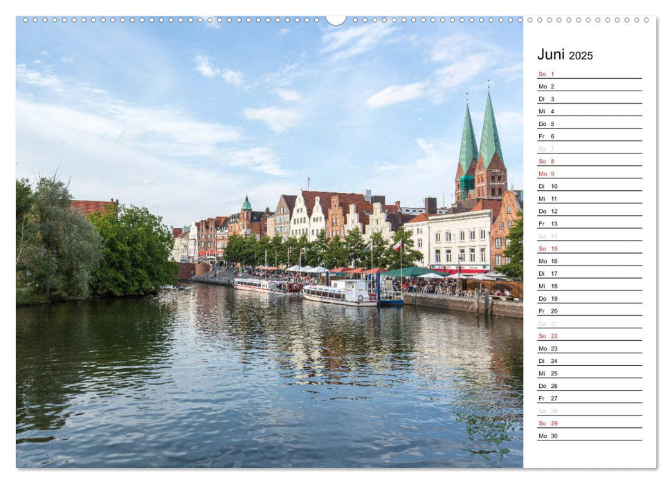 Hansestadt Lübeck / Geburtstagskalender (CALVENDO Premium Wandkalender 2025)