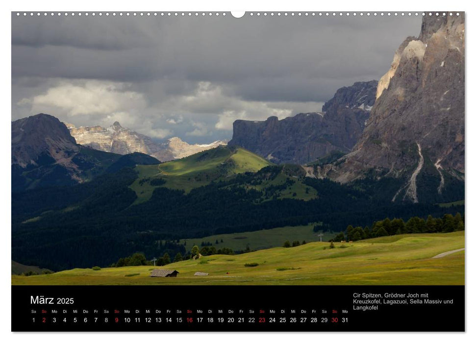 DOLOMITEN 2025 (CALVENDO Premium Wandkalender 2025)