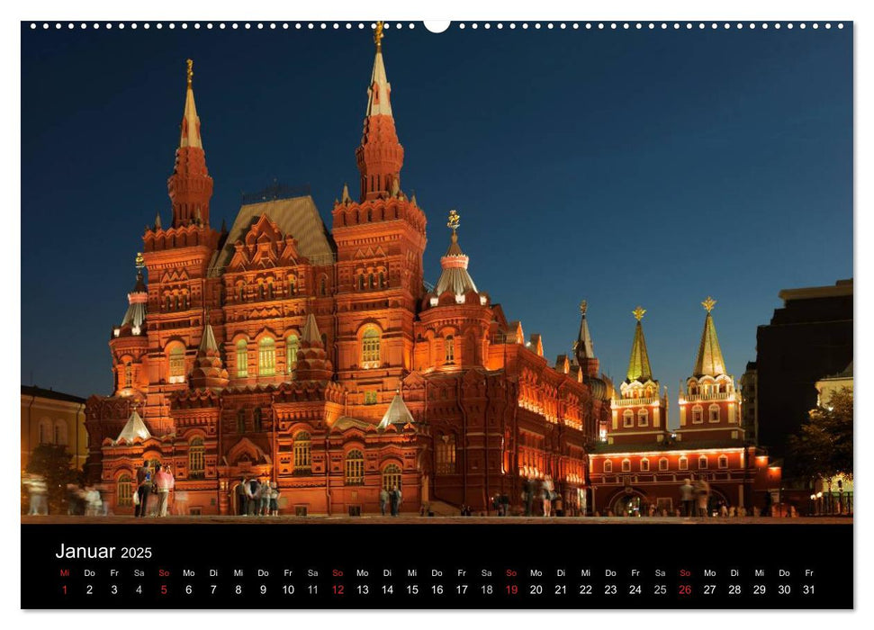 Moskau (CALVENDO Premium Wandkalender 2025)