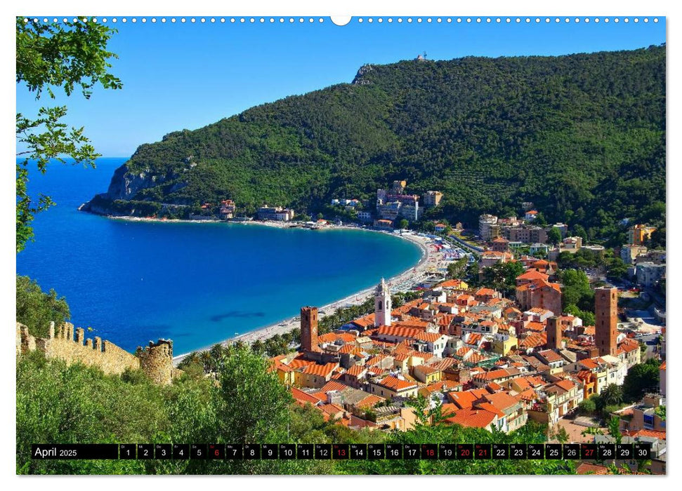 Urlaub an der Italienischen Riviera (CALVENDO Premium Wandkalender 2025)