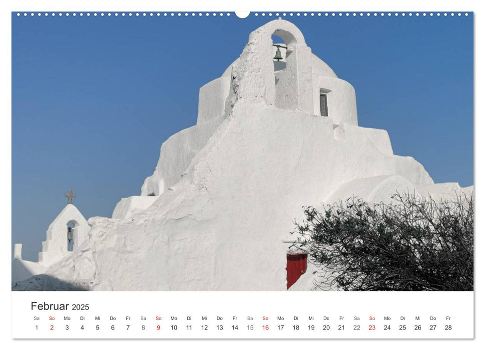 MYKONOS - Insel des Jetset (CALVENDO Premium Wandkalender 2025)