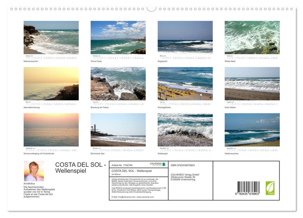 COSTA DEL SOL - Wellenspiel (CALVENDO Premium Wandkalender 2025)