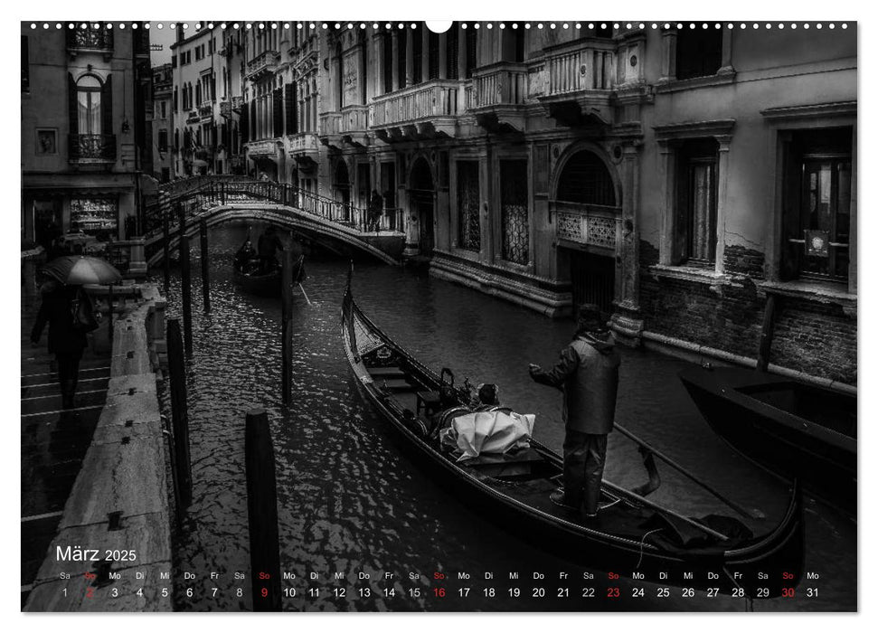 Venedig - Licht und Schatten (CALVENDO Premium Wandkalender 2025)