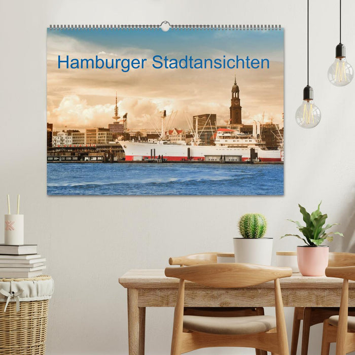 Hamburger Stadtansichten (CALVENDO Wandkalender 2025)