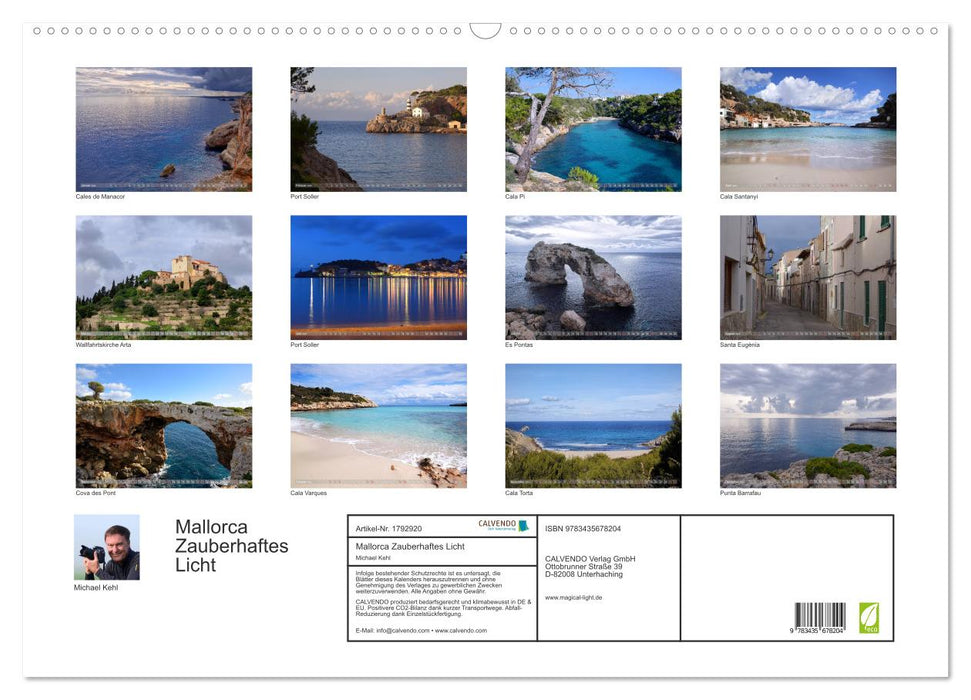 Mallorca Zauberhaftes Licht (CALVENDO Wandkalender 2025)