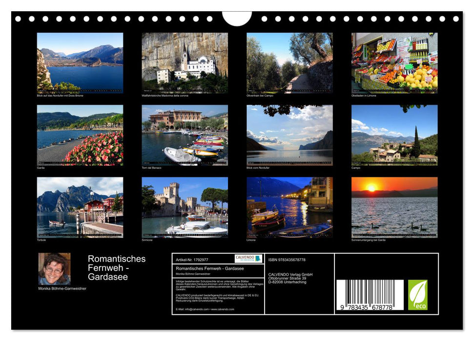 Romantisches Fernweh - Gardasee (CALVENDO Wandkalender 2025)