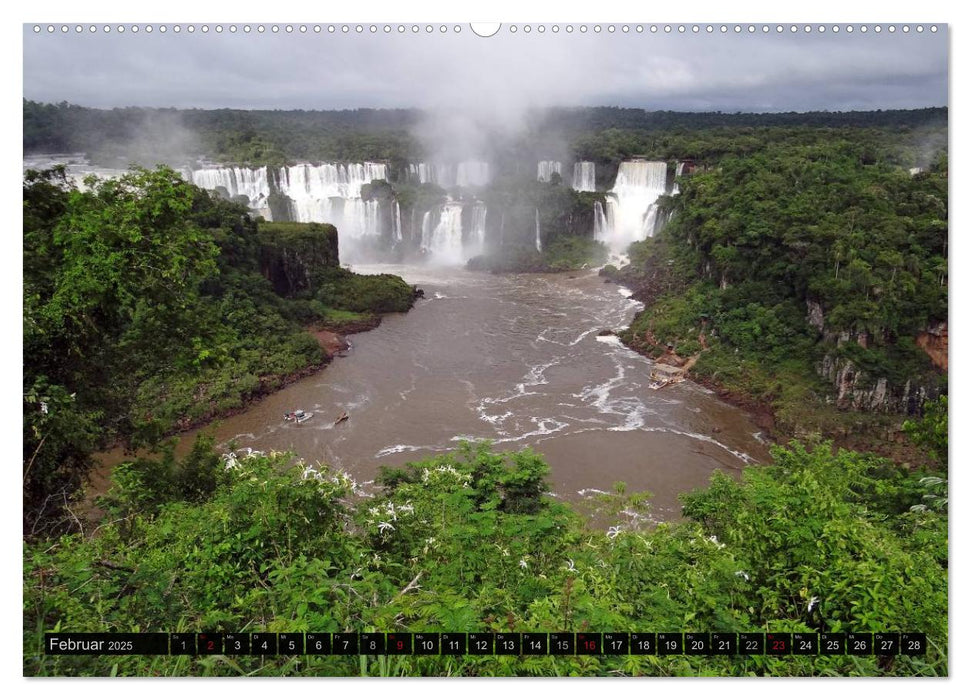 Von Iguazú bis Ushuaia - vom Regenwald bis Feuerland (CALVENDO Wandkalender 2025)