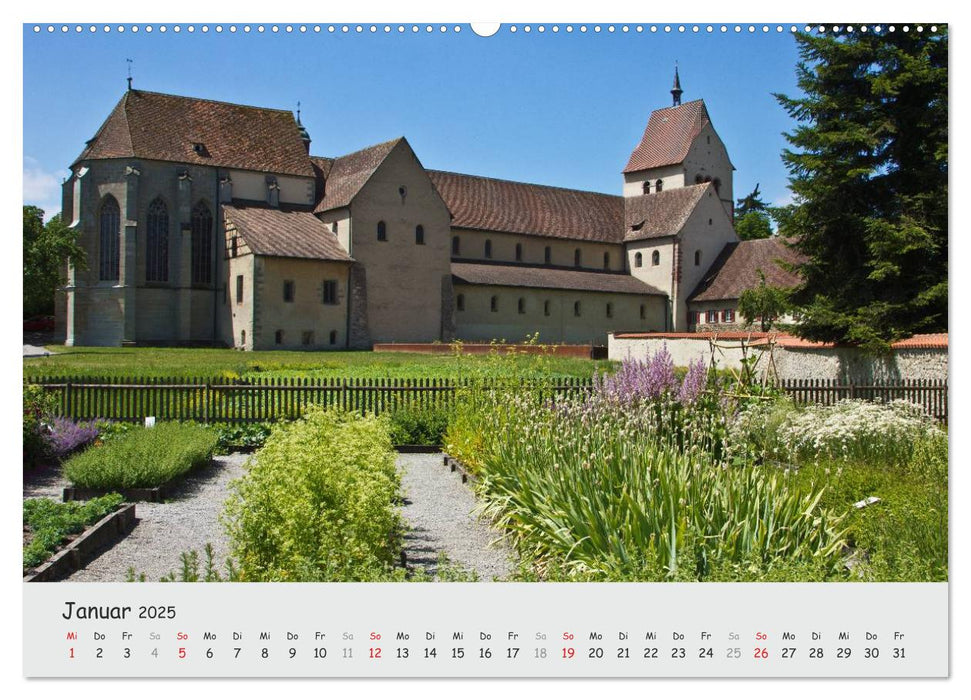 Insel Reichenau - Klosterinsel im Bodensee (CALVENDO Wandkalender 2025)