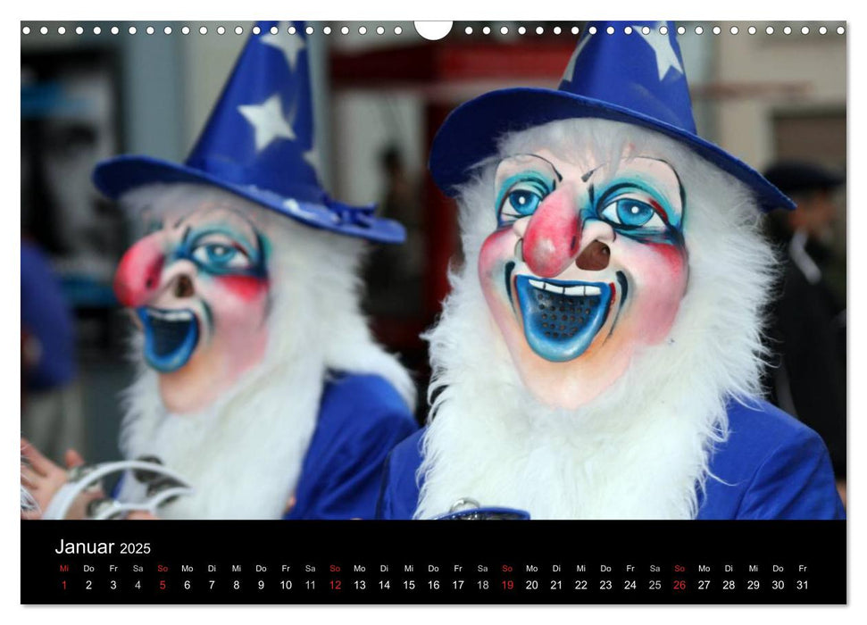 Basler Fasnacht - die drey scheenschte Dääg (CALVENDO Wandkalender 2025)