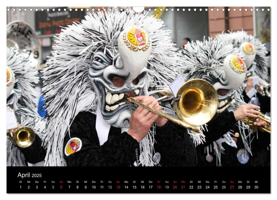 Basler Fasnacht - die drey scheenschte Dääg (CALVENDO Wandkalender 2025)