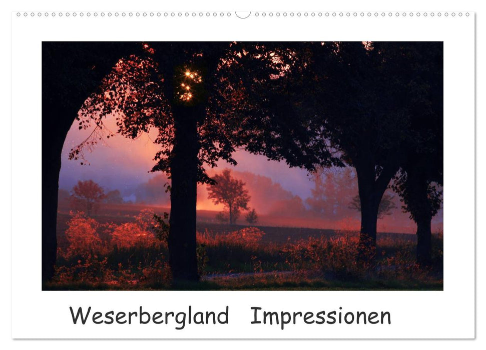 Weserbergland Impressionen (CALVENDO Wandkalender 2025)