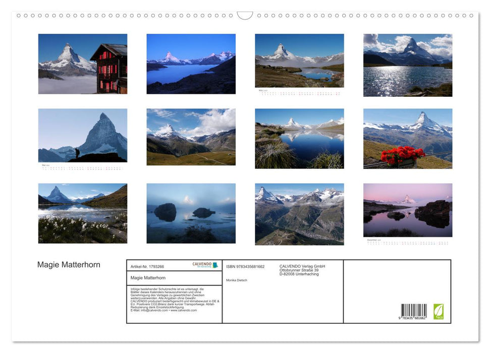 Magie Matterhorn (CALVENDO Wandkalender 2025)