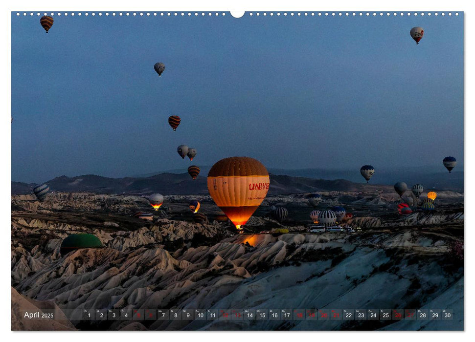 Heißluftballons Die sanften Riesen (CALVENDO Wandkalender 2025)