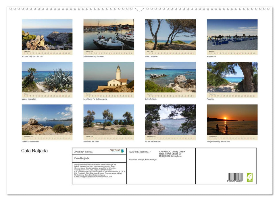 Cala Ratjada (CALVENDO Wandkalender 2025)