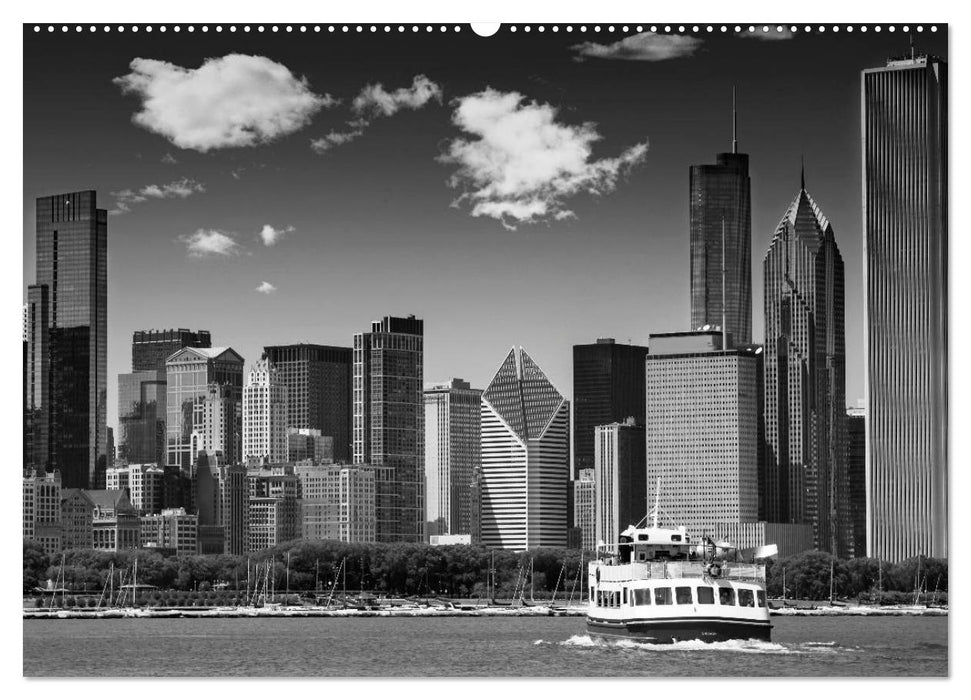 CHICAGO Monochrom (CALVENDO Wandkalender 2025)