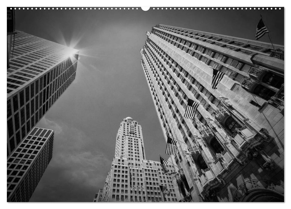 CHICAGO Monochrom (CALVENDO Wandkalender 2025)